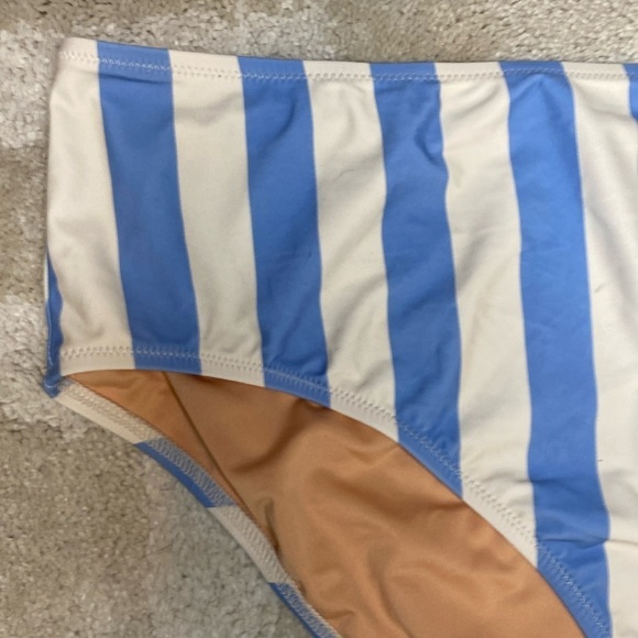 High-rise full-coverage bikini bottom in Fairfax stripe size 3X - Picture 3 of 6